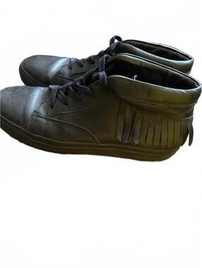 John Varvatos Reed Black Leather 10.5